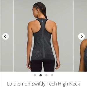 Lululemon swiftly high neck top size 4
